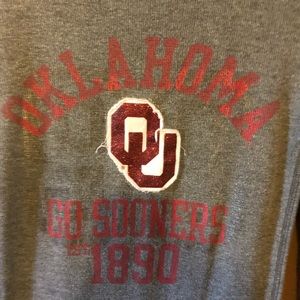 VS PINK OU SOONERS LS WAFFLE TEE